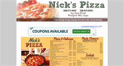 Desktop Screenshot of nickspizzawestport.com